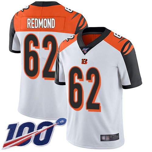 Cincinnati Bengals Limited White Men Alex Redmond Road Jersey NFL Footballl #62 100th Season Vapor Untouchable->cincinnati bengals->NFL Jersey